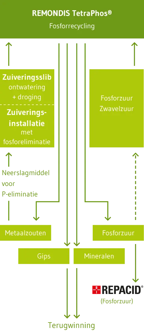 Afbeelding fosforrecycling