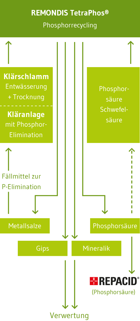 Grafik Phosphorrecycling
